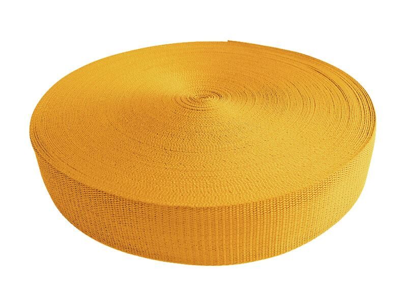Polipropilēna lenta 10 mm dzeltena 50 m