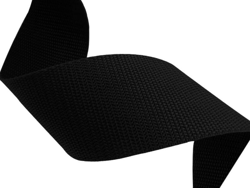 Polipropilēna lenta 40mm melna 50m (uz vietas)