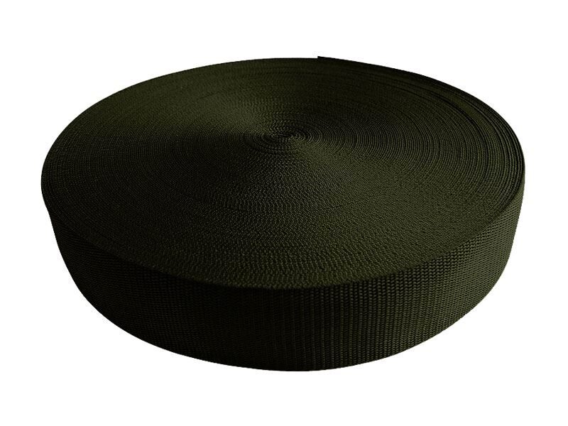Polipropilēna lenta 50 mm olīvu 50m (uz vietas)