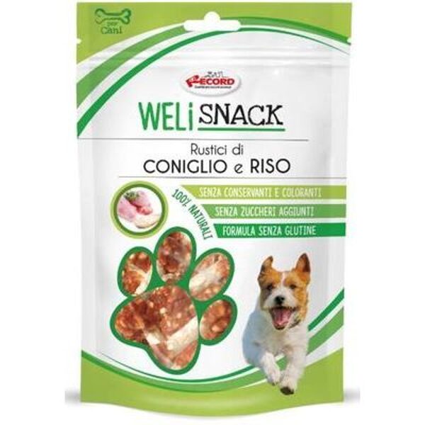 WELISNACKI kārums trusis ar rīsiem 75g papildbarība suņiem