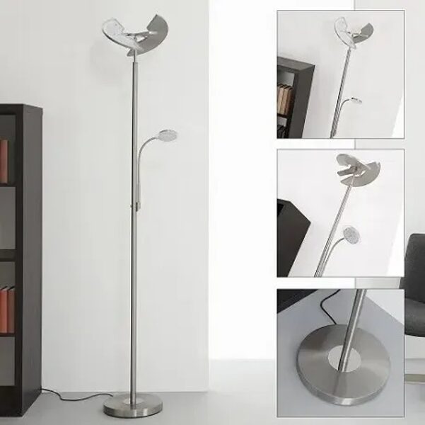 BRILONER Stāvlampa “FLOOR I” ar 2 LED gaismekļiem