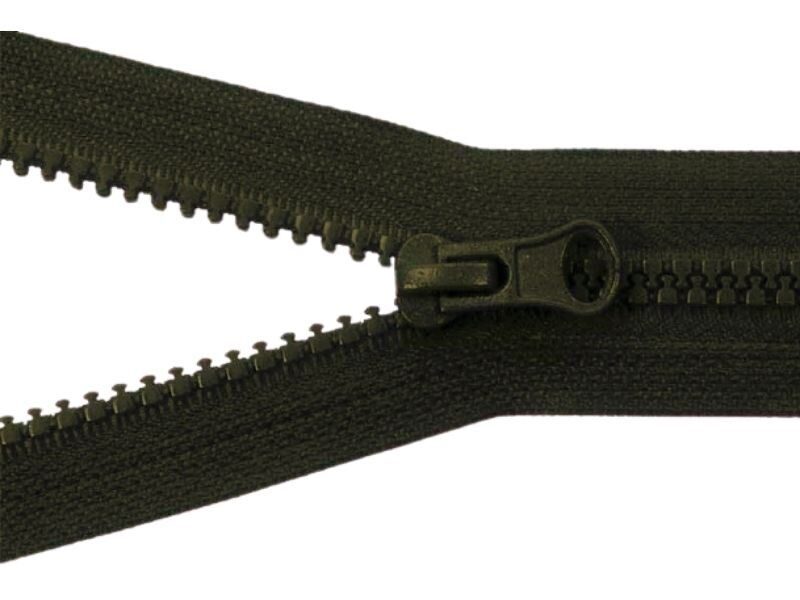 Poliestera rāvējslēdzējs #5 50 cm tumši zaļa 100 gab.