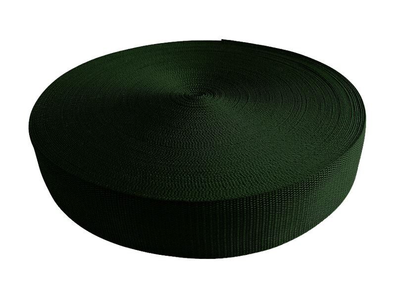 Webbing polypropylen 10 mm dark green 50 m