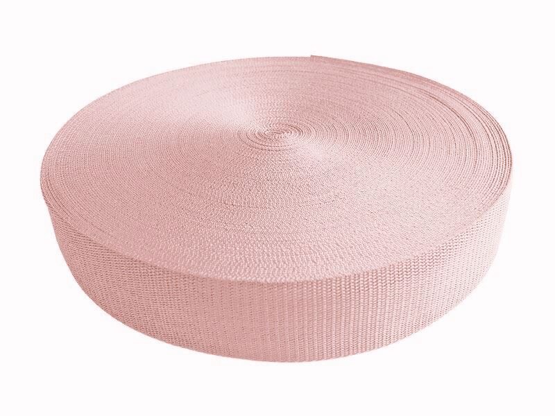 Webbing polypropylen 10 mm light pink 50 m