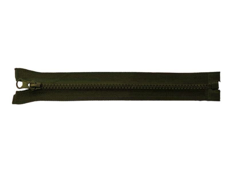 Poliestera rāvējslēdzējs #5 65 cm tumši zaļa 100 gab.